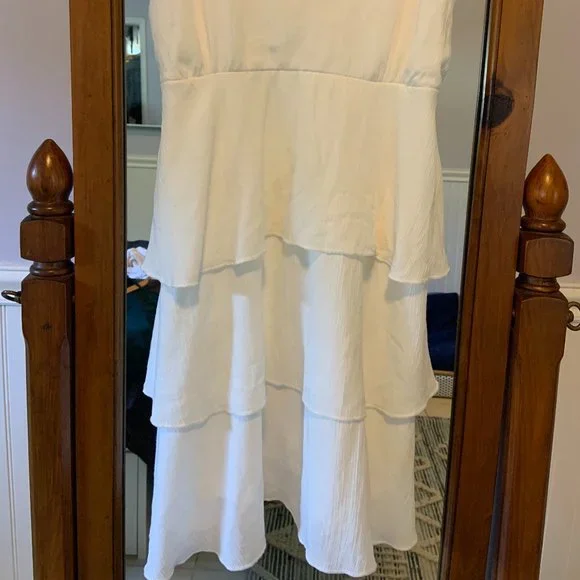 Altar'd State White Spaghetti Strap Dress Size XS, Worn Once! - Picture 3 of 3